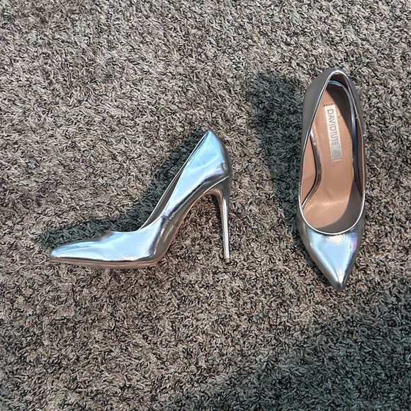 DAVIDTUTERA • Sliver High Heel Pumps • size 7 - Picture 3 of 6